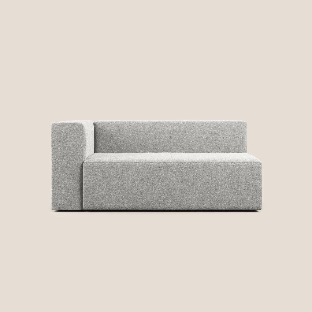 Nettuno modulo angolo/laterale maxi in morbido tessuto bouclè T07 grigio