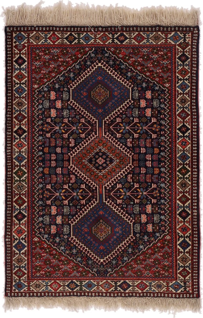 Yalameh Tappeto 150x110 (Iran) Annodato A Mano