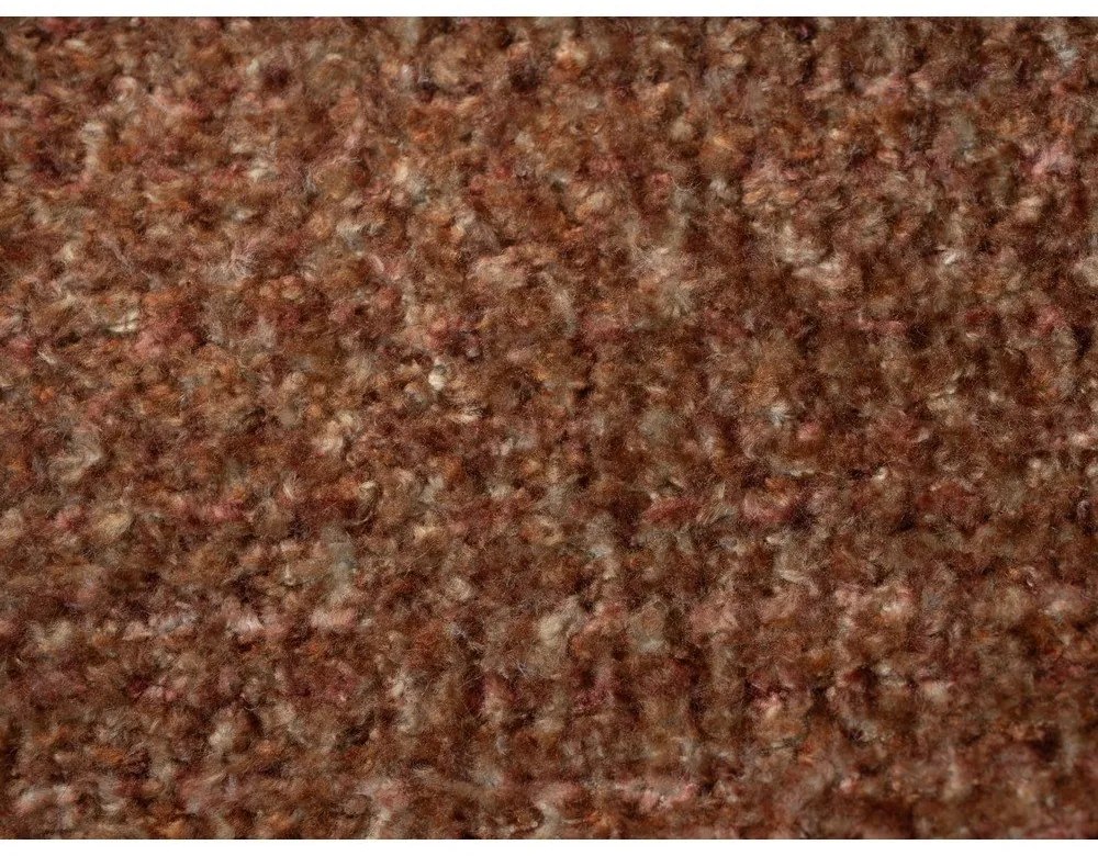 Letto matrimoniale imbottito color terracotta con rete inclusa 180x200 cm Makana – Makamii