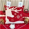 Coppia Federe Cuscino Arredo Natalizio Botticelli Home Renna