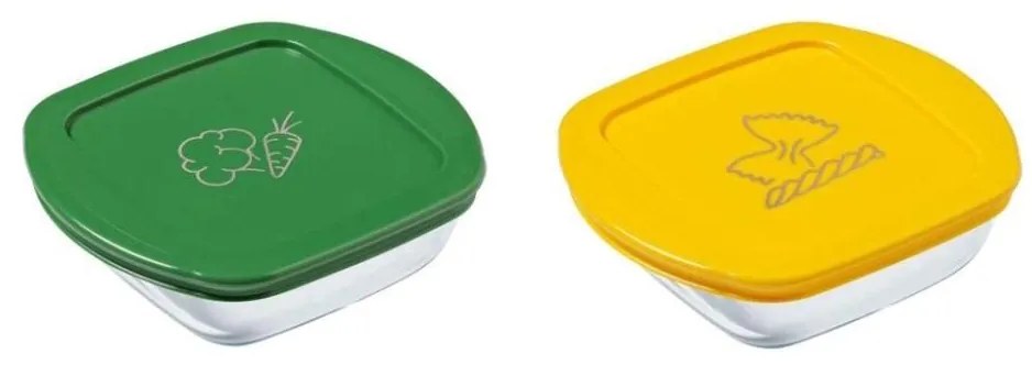 Set da 2 contenitori in vetro per alimenti PYREX da 0,3 l