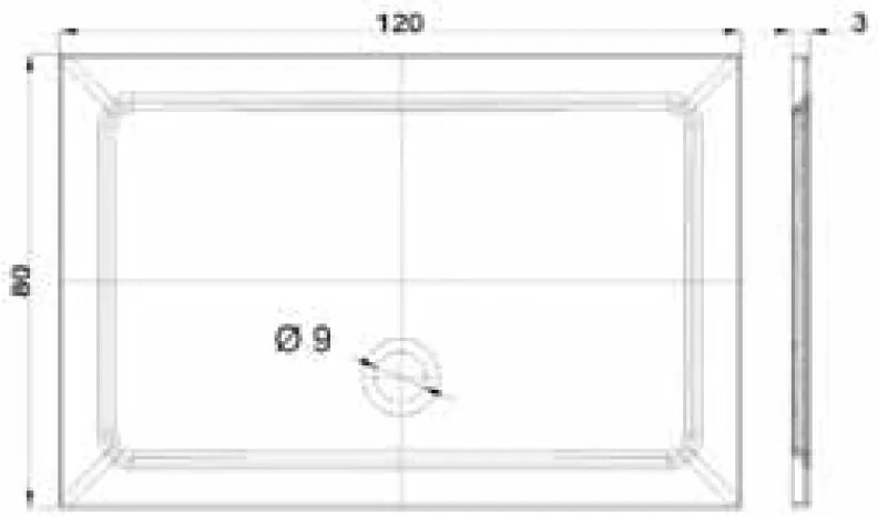 Flat Piatto Doccia Rettangolare 80x120 Bianco