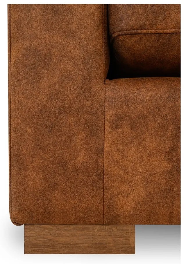Divano in similpelle marrone cognac 266 cm Hamburg - Scandic