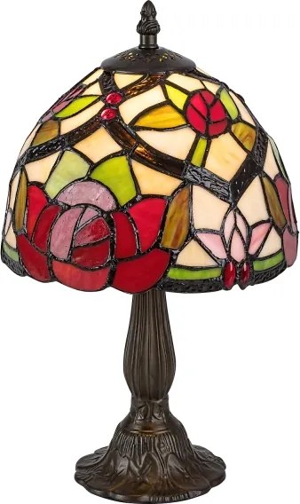 Brilagi - Lampada da tavolo Tiffany in vetro colorato GARLAN 1xE14/40W/230V