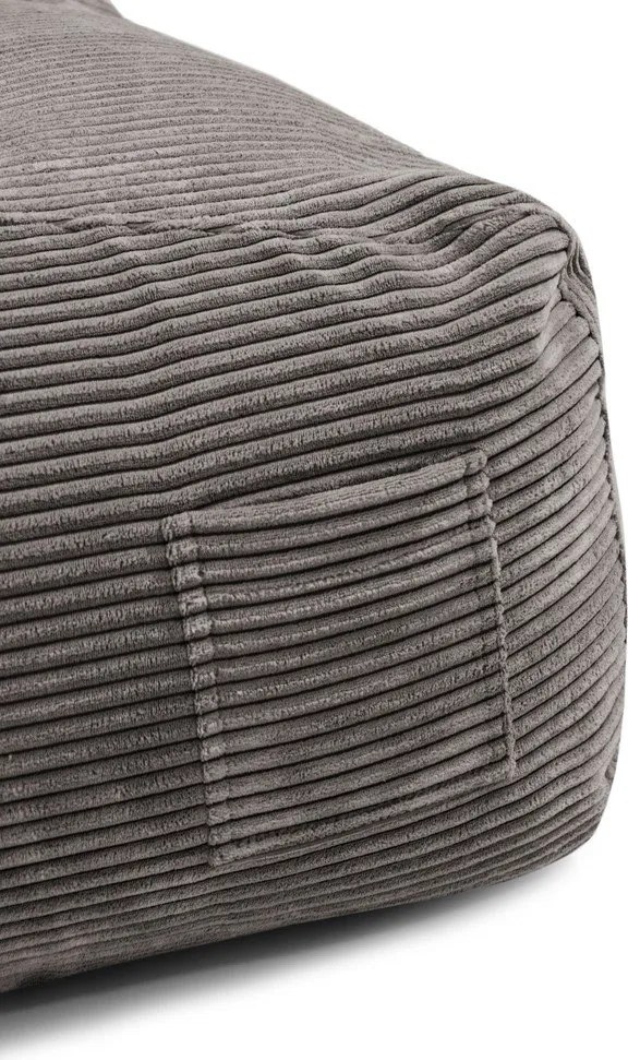 Pouf a sacco per bambini viola con rivestimento in velluto a coste Game Amuse – SLOWDOWN