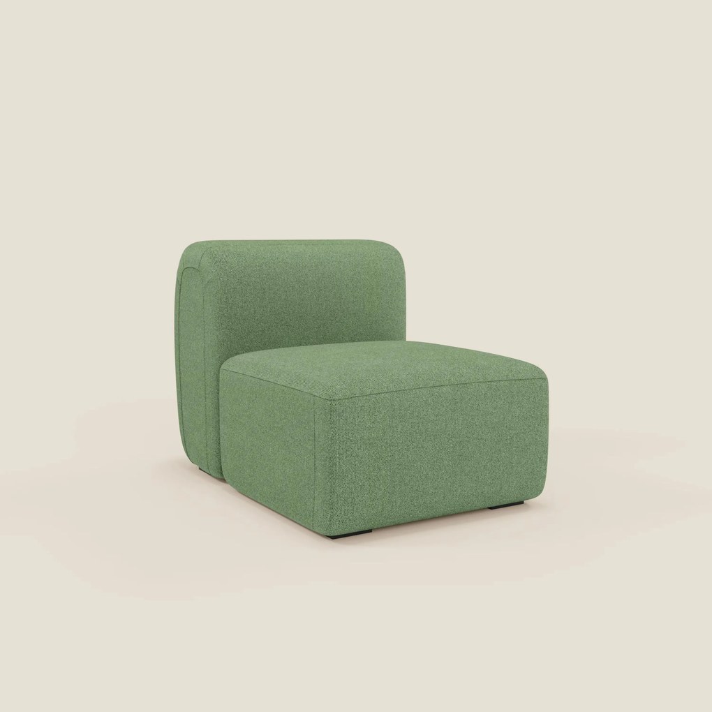BonBon modulo centrale 70 cm – Poltrona o elemento componibile in tessuto smacchiabile T23 menta