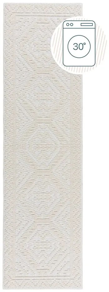 Runner in ciniglia lavabile color crema 60x240 cm Jaipur - Flair Rugs