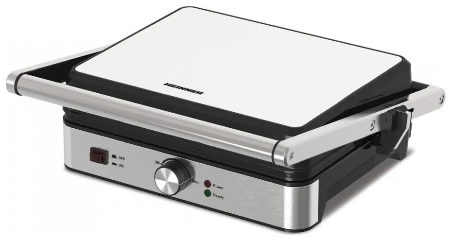 Heinner HEG-K2000SS - Grill a contatto 2000W/230V cromo opaco/nero