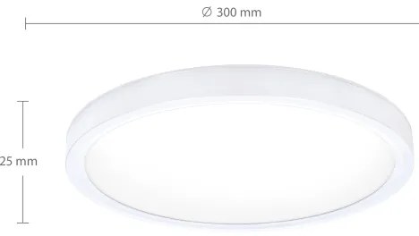 Brilagi - Plafoniera LED ESTELA LED/18W/230V bianca