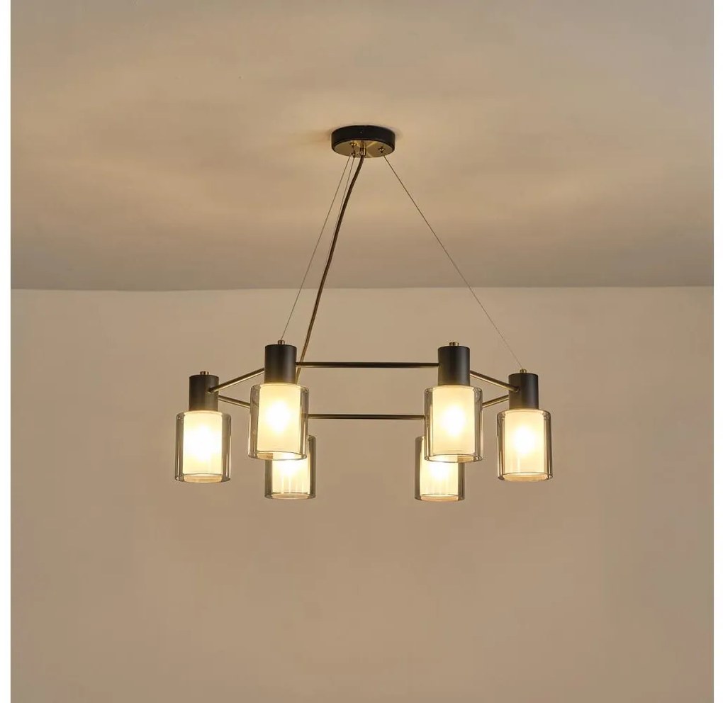 Lampadario a sospensione con filo 6xE14/15W/230V