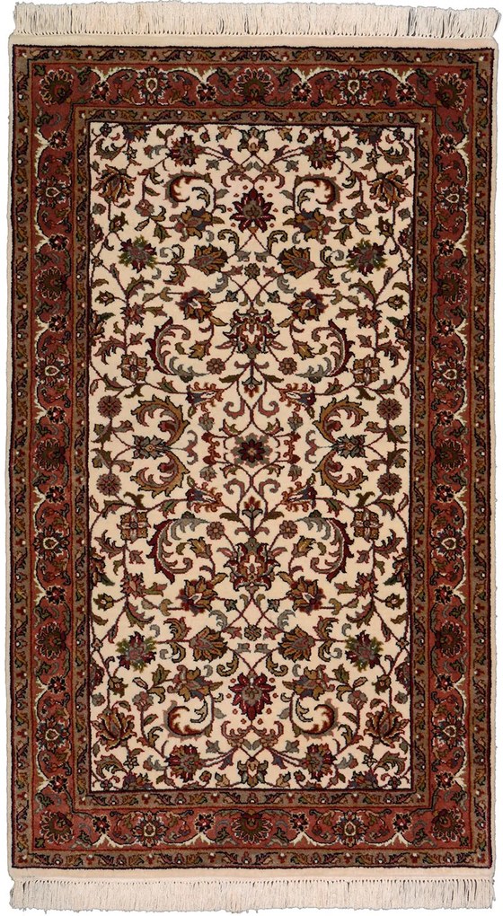 Persian Tappeto 90x160 Beige (Indian) Annodato A Mano