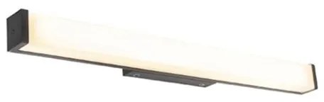 Lampada da parete moderna per bagno nera 62 cm IP44 - Cascada