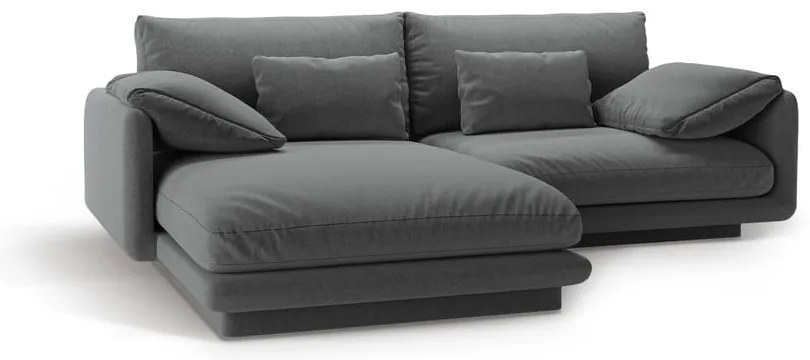 Divano angolare grigio scuro (angolo sinistro) Torino - Micadoni Home