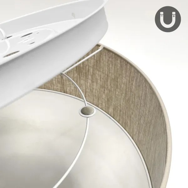 Plafoniera SIRJA 2xE27/15W/230V Ø 45 cm beige