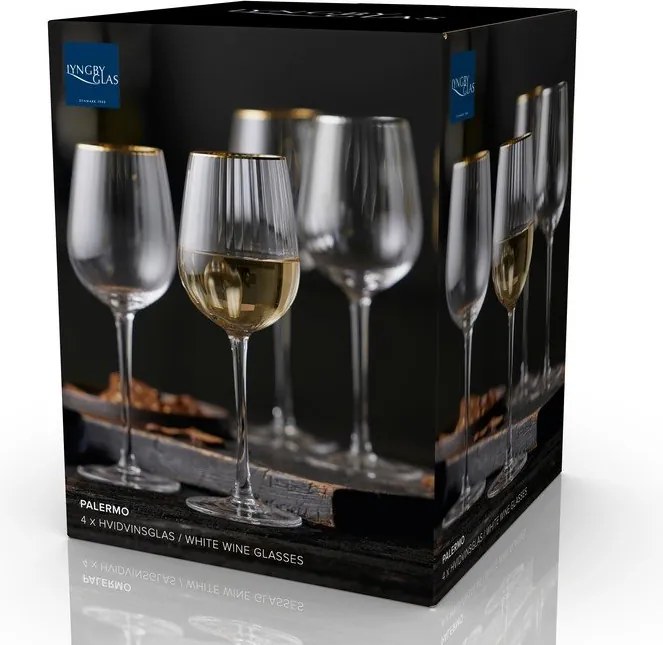 Set di bicchieri da vino 300 ml 4 pz Palermo – Lyngby Glas