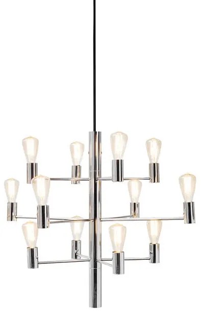 Manola 12 Lampadario Chrome - Herstal