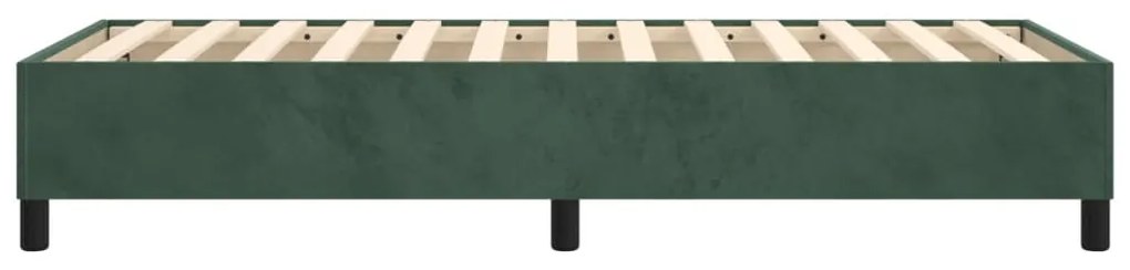 Giroletto a Molle Verde Scuro 100x200 cm in Velluto