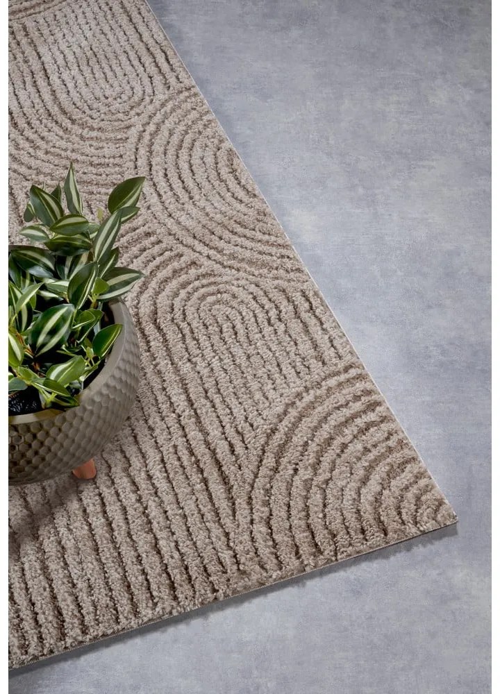 Passatoia beige 80x240 cm Chappe Beige - Elle Decoration