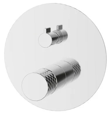 Kamalu - Set doccia a incasso finitura cromata con dettaglio trama diamantata | BRASS