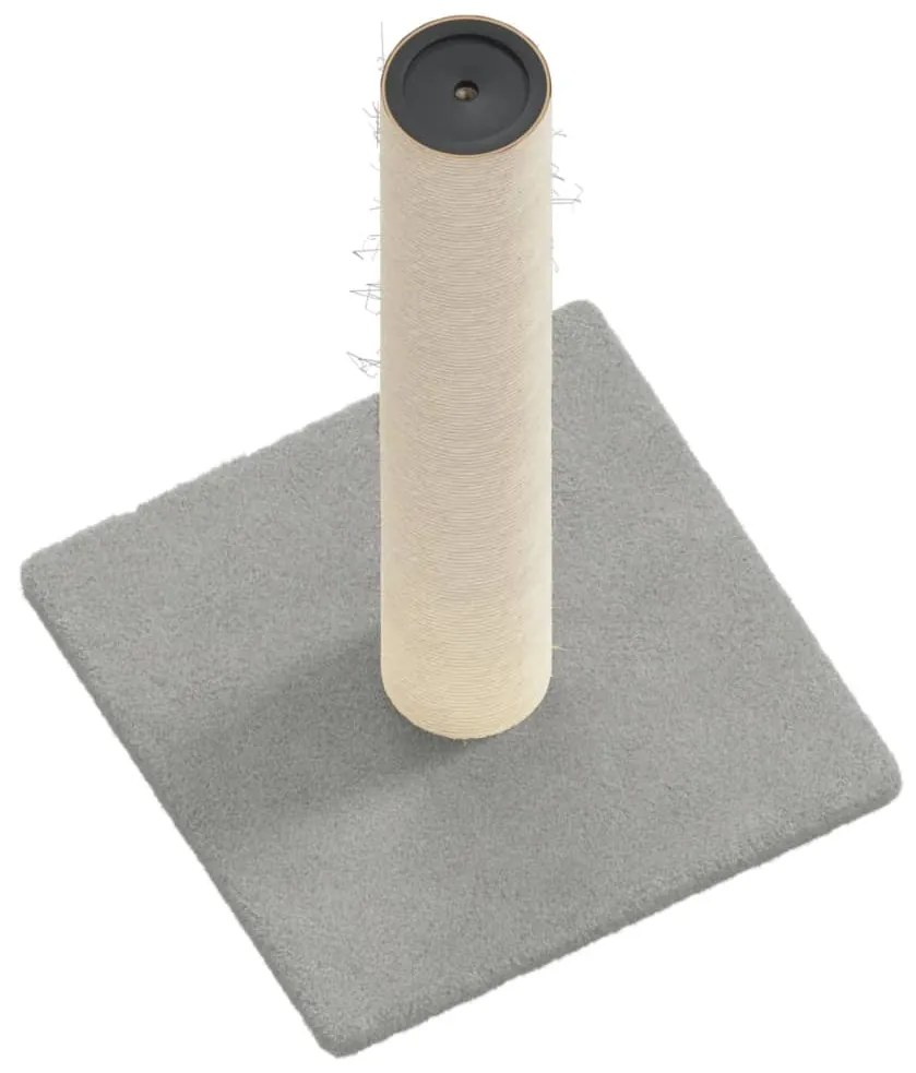 Palo tiragraffi per gatti grigio chiaro 22x22x45 cm