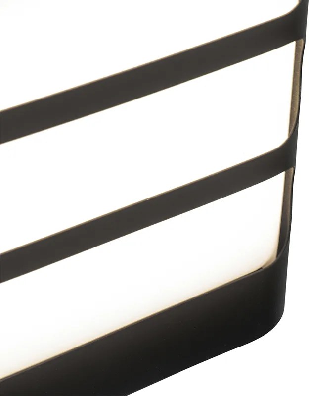 Applique moderna nera con LED IP44 - Gaev