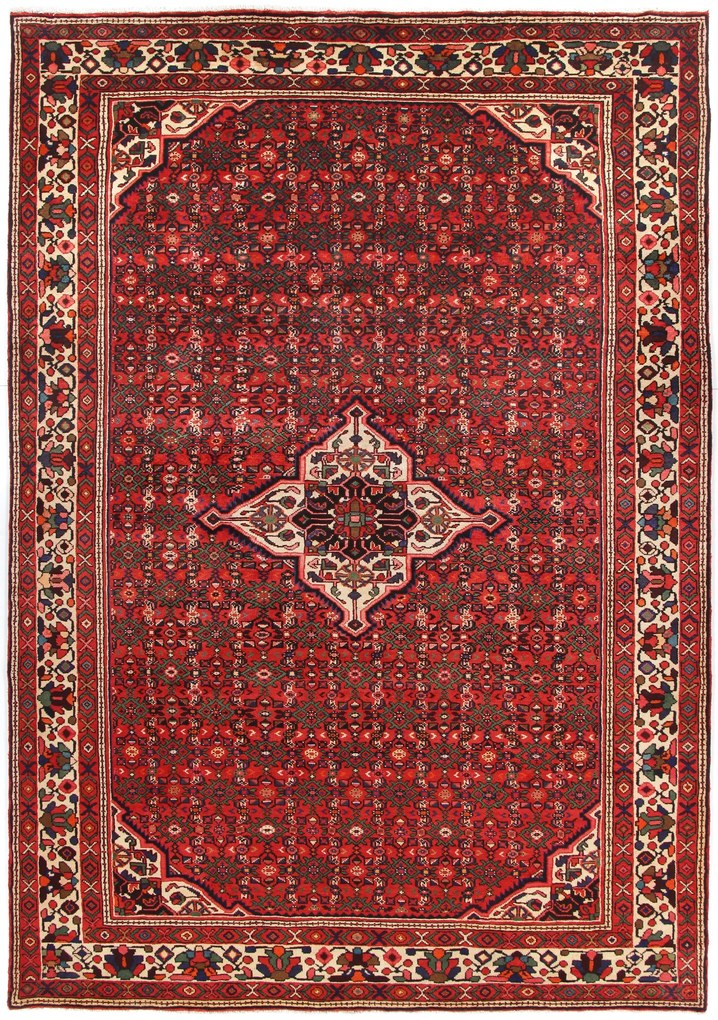 Hamedan Tappeto 300 x 210 (Iran) Annodato A Mano