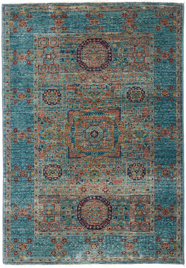 Mamluk Tappeto orientale 120 x 80 Blu (Pakistan) Annodato A Mano