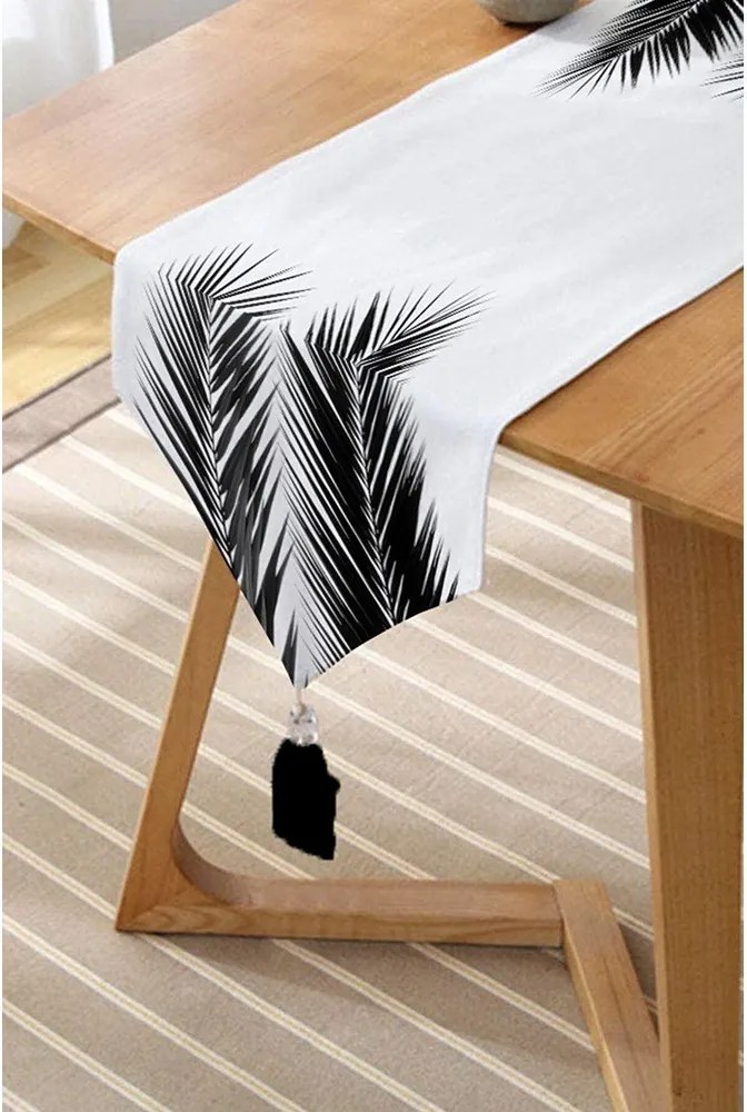 Runner 45x140 cm Black Tree – Minimalist Cushion Covers