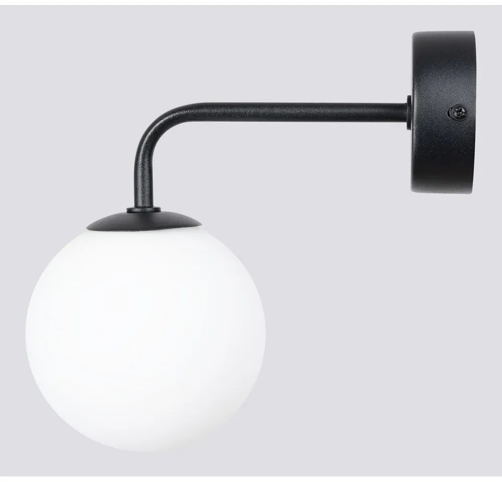 Lampada da parete bianca e nera Beam – Sollux