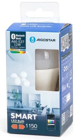 LED RGBW Lampadina A60 E27/12W/230V 2700-6500K - Aigostar