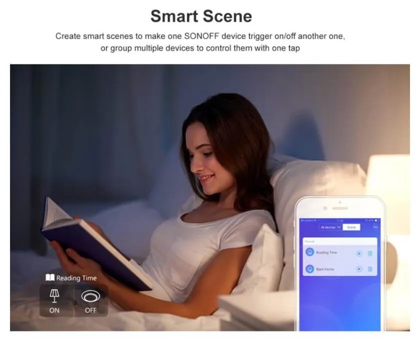 Interruttore Smart WiFi 1 tasto scatola 503 SONOFF TX Serie Colore Bianco