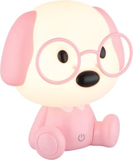 Globo 21761P - Lampada notturna LED ricaricabile PUPPY 1W/5V 500 mAh rosa