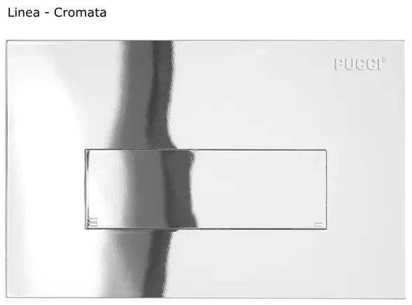 Cassetta di scarico ad incasso pulsante alto 9 lt Pucci SARA 1315000001 + placca