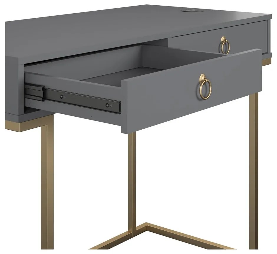 Banco da lavoro grigio Camila - CosmoLiving by Cosmopolitan