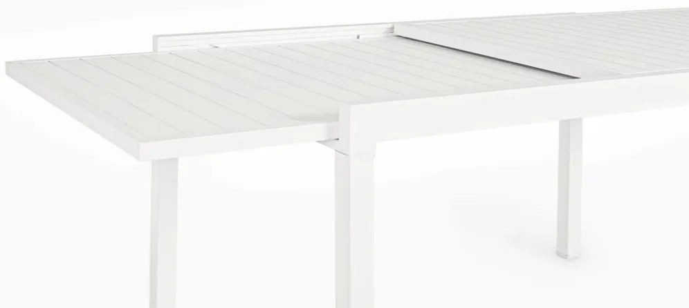 Tavolo allungabile PELAGIUS in alluminio bianco 135&#215;90 cm &#8211; 270&#215;90 cm