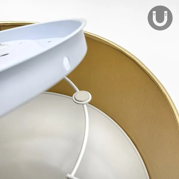 Plafoniera da soffitto SIRJA LED/20W/230V 4000K Ø 35 cm marrone/oro