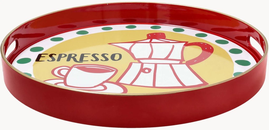 Vassoio rotondo per servire caffè Espresso Summer Time