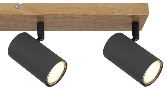 Globo 57911-4G - Faretto ROBBY 4xGU10/35W/230V grigio/marrone