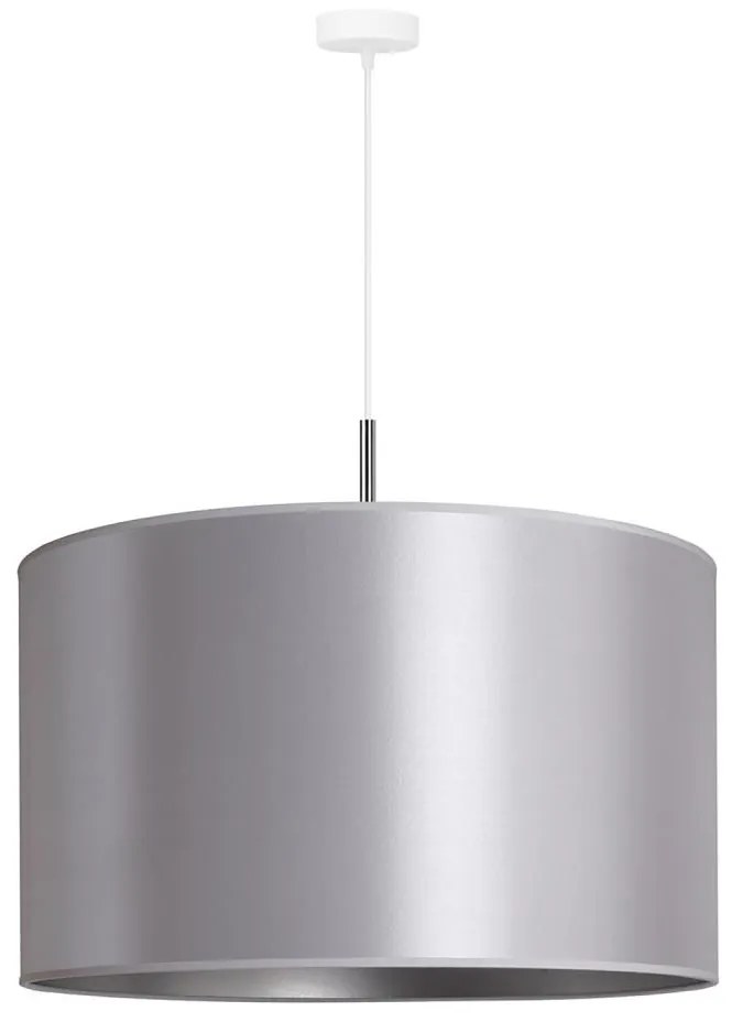 Duolla - Lampadario a sospensione con filo CANNES 1xE27/15W/230V diametro 50 cm argento
