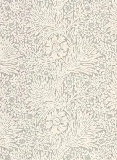 Morris & Co Carta da parati Pure Marigold - Cloud Grey