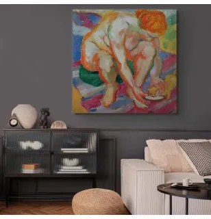 Quadro - Nude with cat (Franz Marc) Standard 40x40
