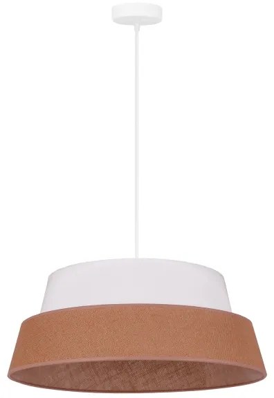 Duolla - Lampadario a sospensione con filo GALAXY 1xE27/15W/230V diametro 50 cm marrone/bianco