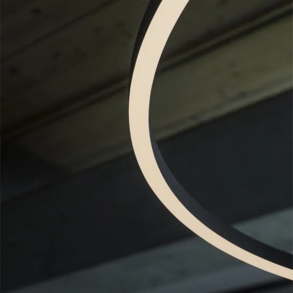 Ideal Lux - Lampadario LED a sospensione con filo ORACLE SLIM LED/89W/230V 4000K diametro 150 cm nero