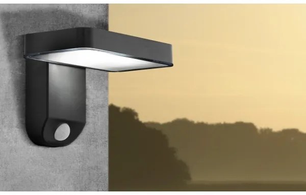 Eglo 98191 - Lampada da parete solare a LED con sensore PASTION LED/4,5W/3,7V IP44