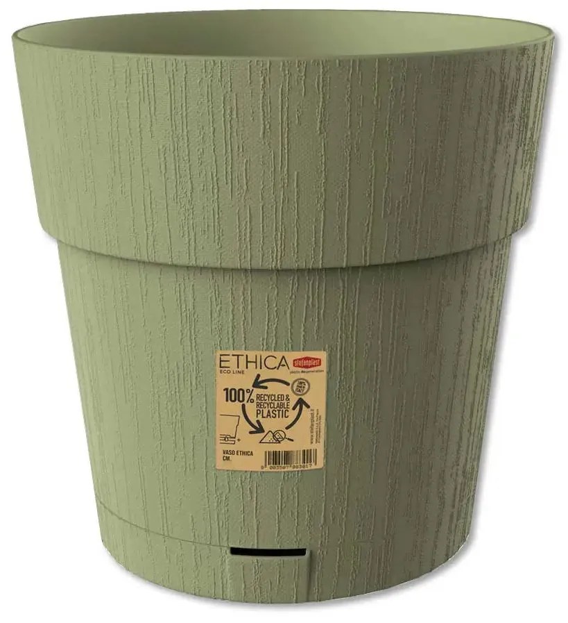 Vaso Ethica cm.25 diversi colori, Verde oliva