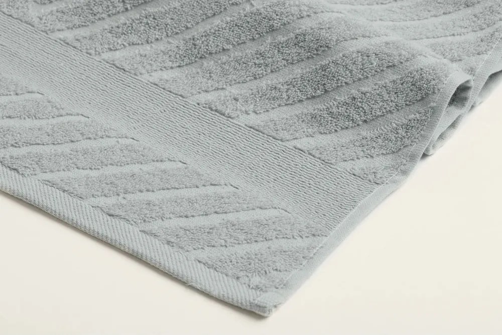 Set di asciugamani tipo terry gialli/grigi in cotone 4 pz 50x90 cm – Foutastic