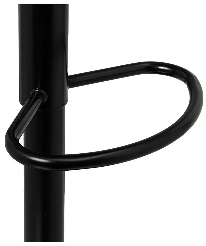 Sgabelli da bar neri ad altezza regolabile in similpelle in set di 2 (altezza seduta 56,5 cm) - Casa Selección