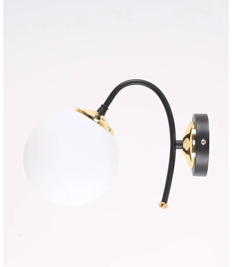 Lampada da parete bianca e nera ø 15 cm Yoyo - Squid Lighting