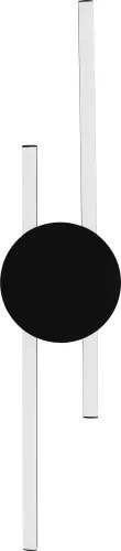Eglo 902123 - Applique LED da parete VENTICELLO LED/20W/230V + LED/0,91W nero