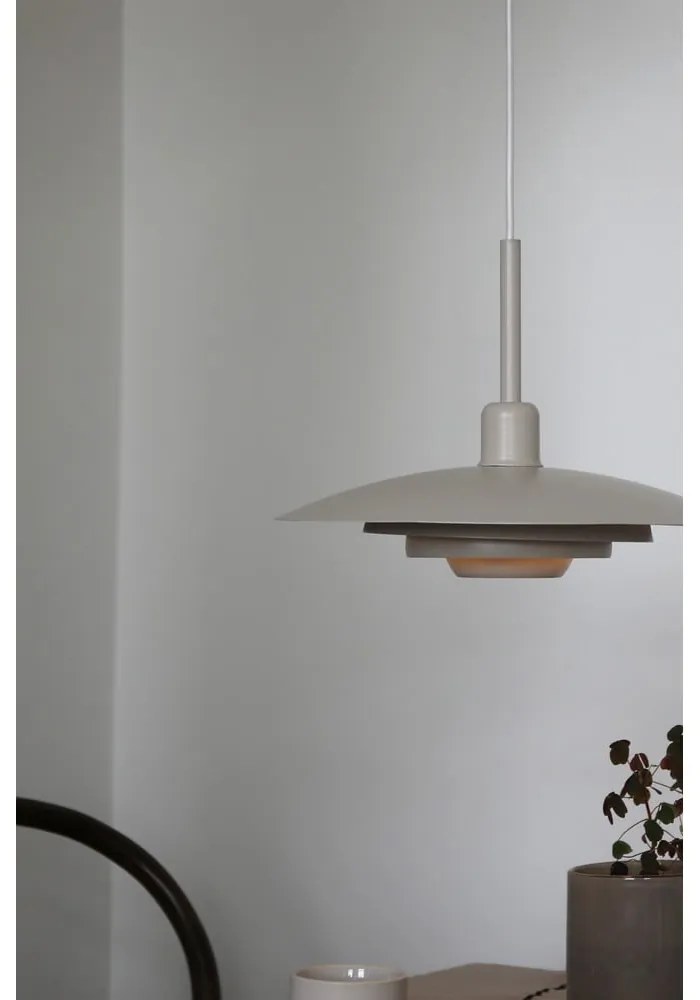 Lampadario beige con paralume in metallo ø 35 cm Piny – Markslöjd
